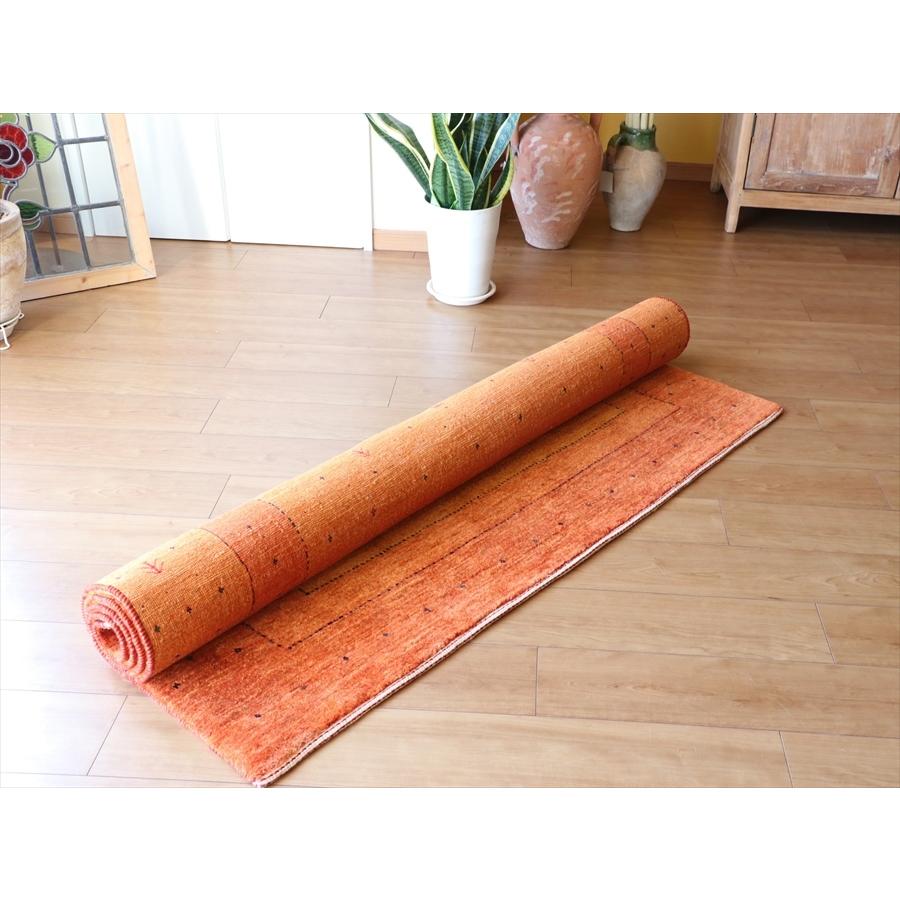 ギャッベ　最上級の細かな織り　ロリアタシュ 191x139cm オレンジ＆イエローグラデーション | ブランド登録なし | 11