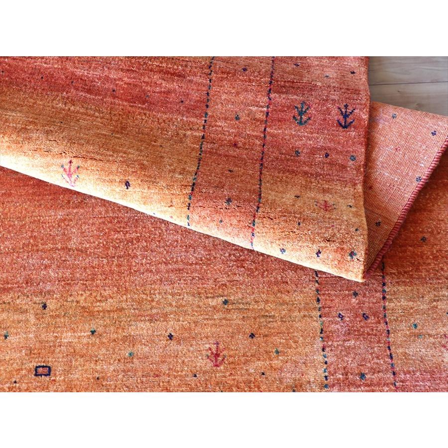 ギャッベ　最上級の細かな織り　ロリアタシュ 191x139cm オレンジ＆イエローグラデーション | ブランド登録なし | 08