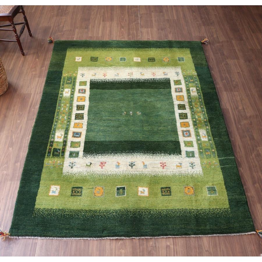 ギャッベ Gabbeh 234x168cm 重なる縁取りのデザイン　四角 | ブランド登録なし