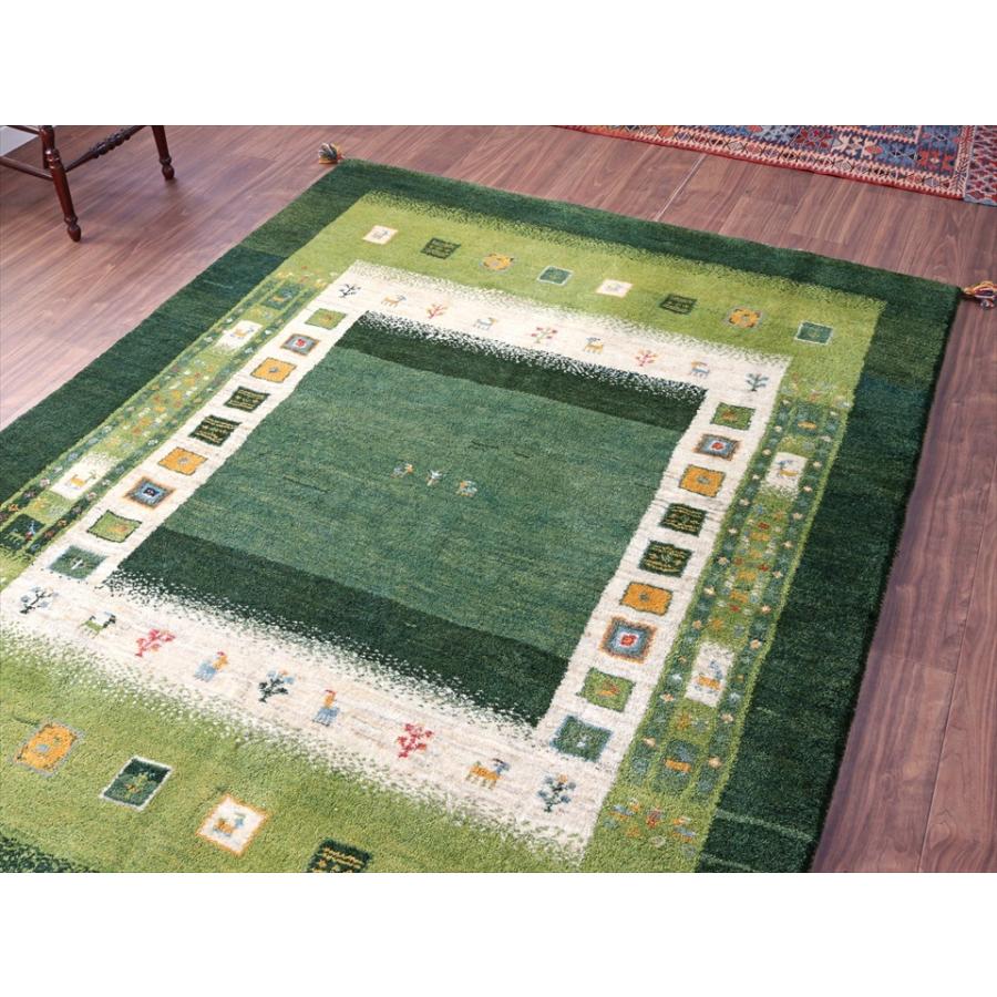 ギャッベ Gabbeh 234x168cm 重なる縁取りのデザイン　四角 | ブランド登録なし | 10