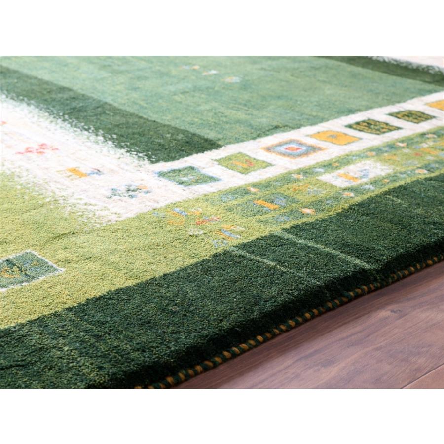 ギャッベ Gabbeh 234x168cm 重なる縁取りのデザイン　四角 | ブランド登録なし | 06