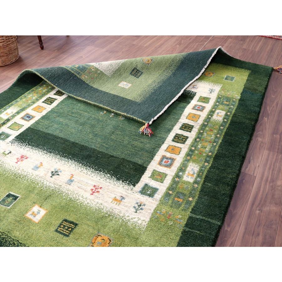 ギャッベ Gabbeh 234x168cm 重なる縁取りのデザイン　四角 | ブランド登録なし | 09