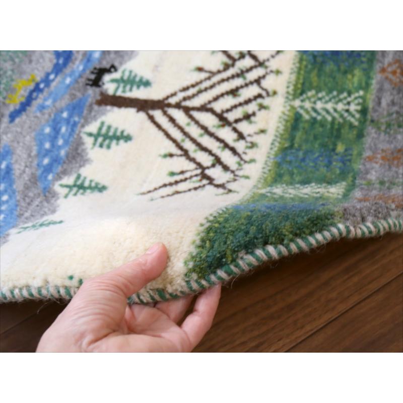 ギャッベ 円形　直径60cm 水辺の景色　生命の樹 | ブランド登録なし | 05