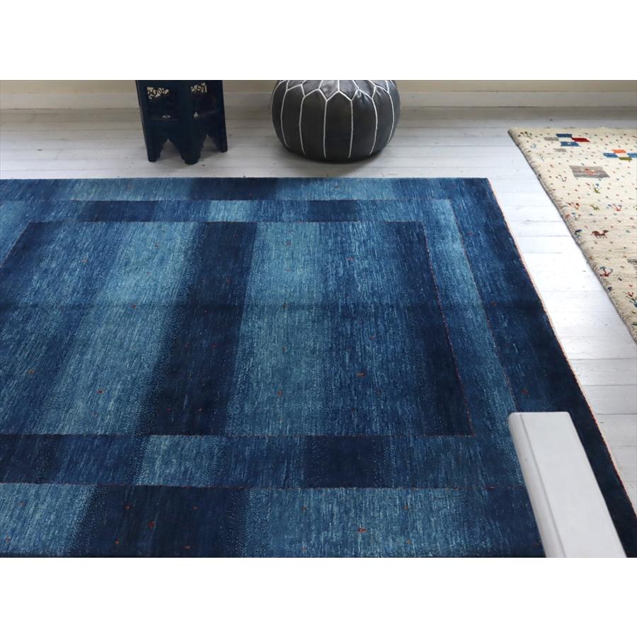 ギャッベ バナフシェ 216x179cm ブルーのグラデーション | ブランド登録なし | 02