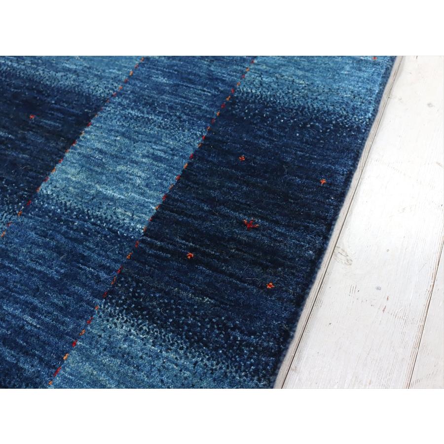 ギャッベ バナフシェ 216x179cm ブルーのグラデーション | ブランド登録なし | 08