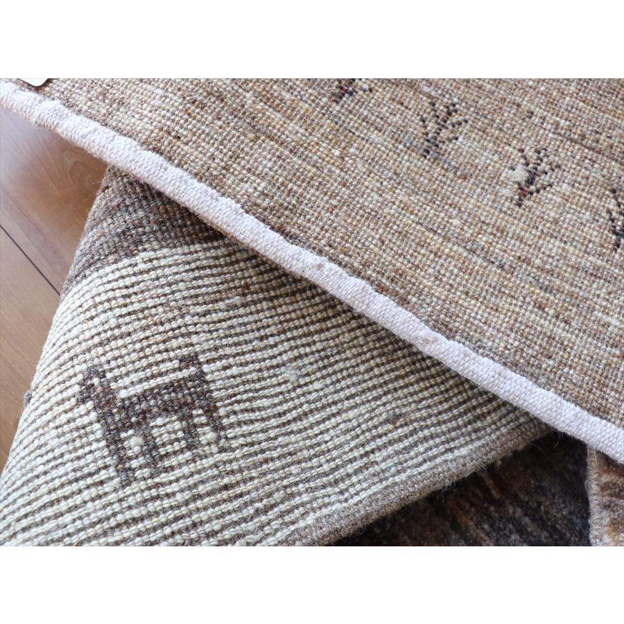 ギャッベ カシュカイ族の手織り 150x99cm グレー&ナチュラルアイボリー | ブランド登録なし | 10