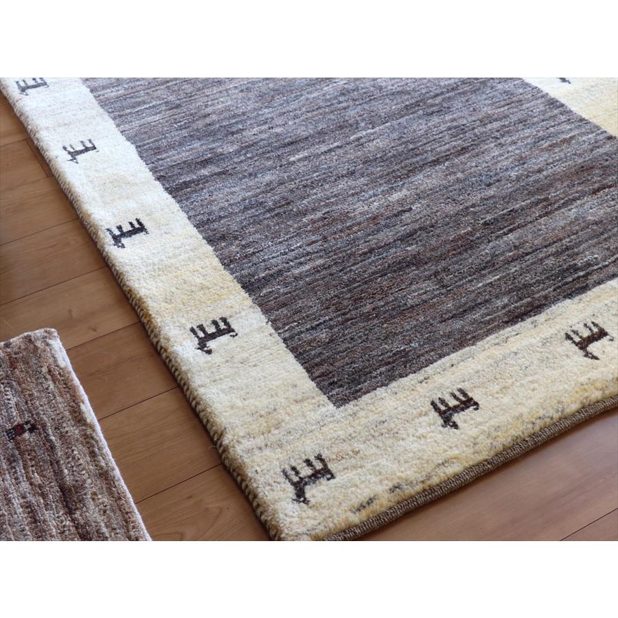 ギャッベ カシュカイ族の手織り 150x99cm グレー&ナチュラルアイボリー | ブランド登録なし | 07