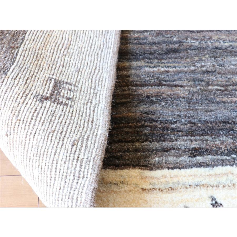 ギャッベ カシュカイ族の手織り 150x99cm グレー&ナチュラルアイボリー | ブランド登録なし | 09