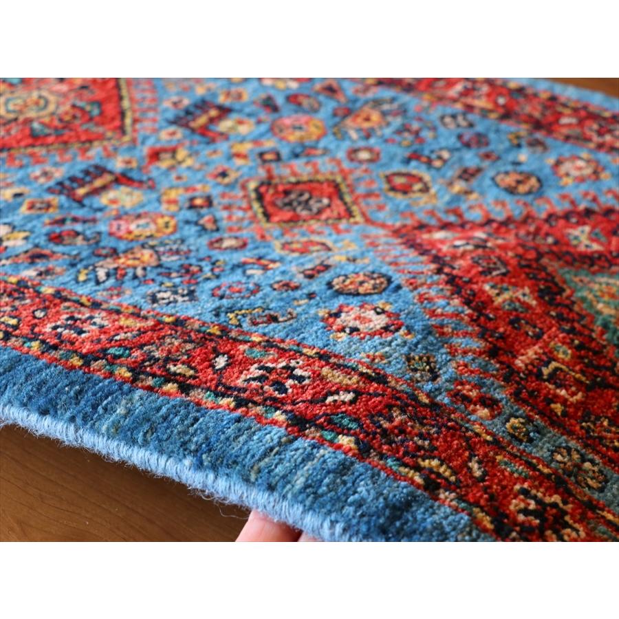 ギャッベ　Luribaft/ルリバフ 153x50cm 緻密な織り　ミニランナー　クラシックデザイン　メダリオン | ブランド登録なし | 07