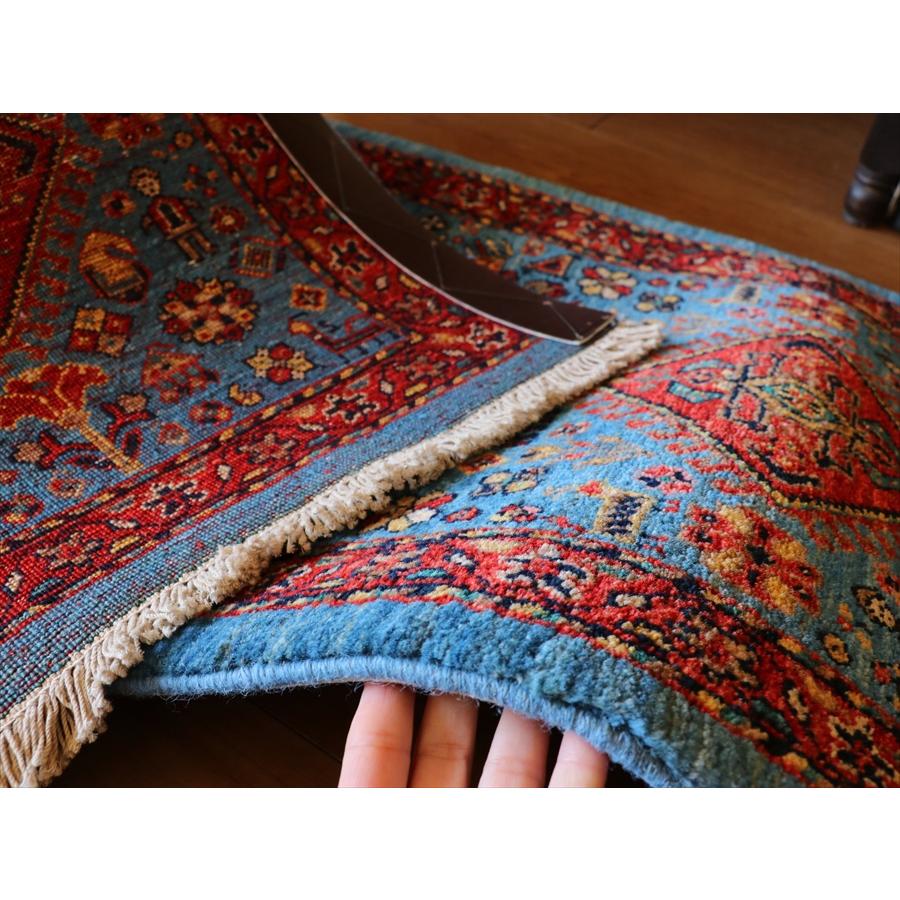 ギャッベ　Luribaft/ルリバフ 153x50cm 緻密な織り　ミニランナー　クラシックデザイン　メダリオン | ブランド登録なし | 09