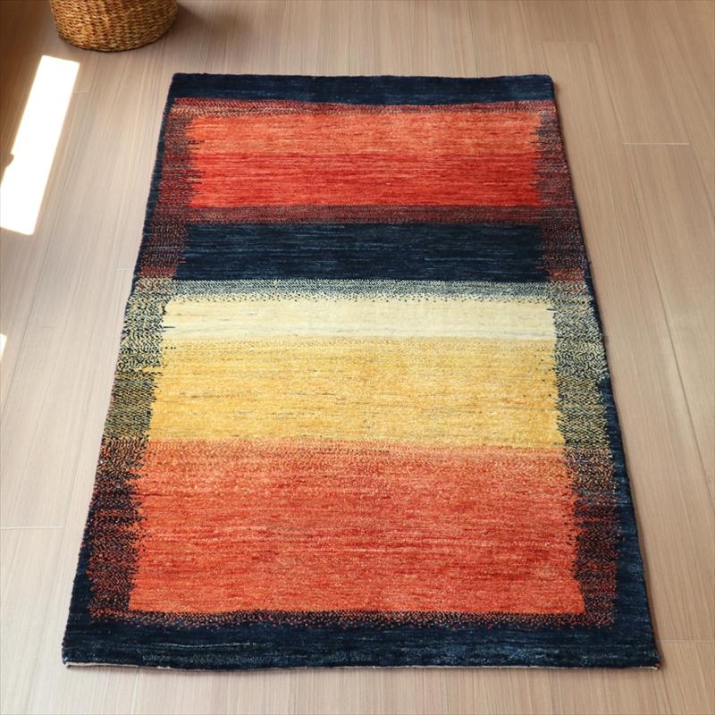 ギャッベ リズバフト 細かな織り 150x91cm グラデーション | ブランド登録なし