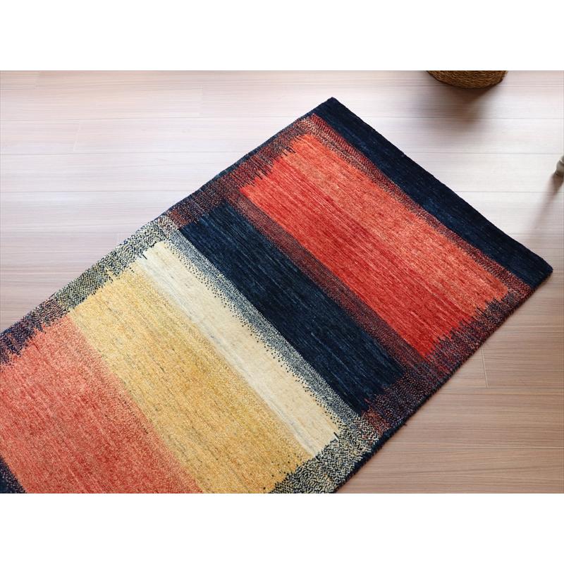 ギャッベ リズバフト 細かな織り 150x91cm グラデーション | ブランド登録なし | 05