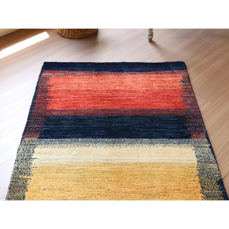 ギャッベ リズバフト 細かな織り 150x91cm グラデーション | ブランド登録なし | 06