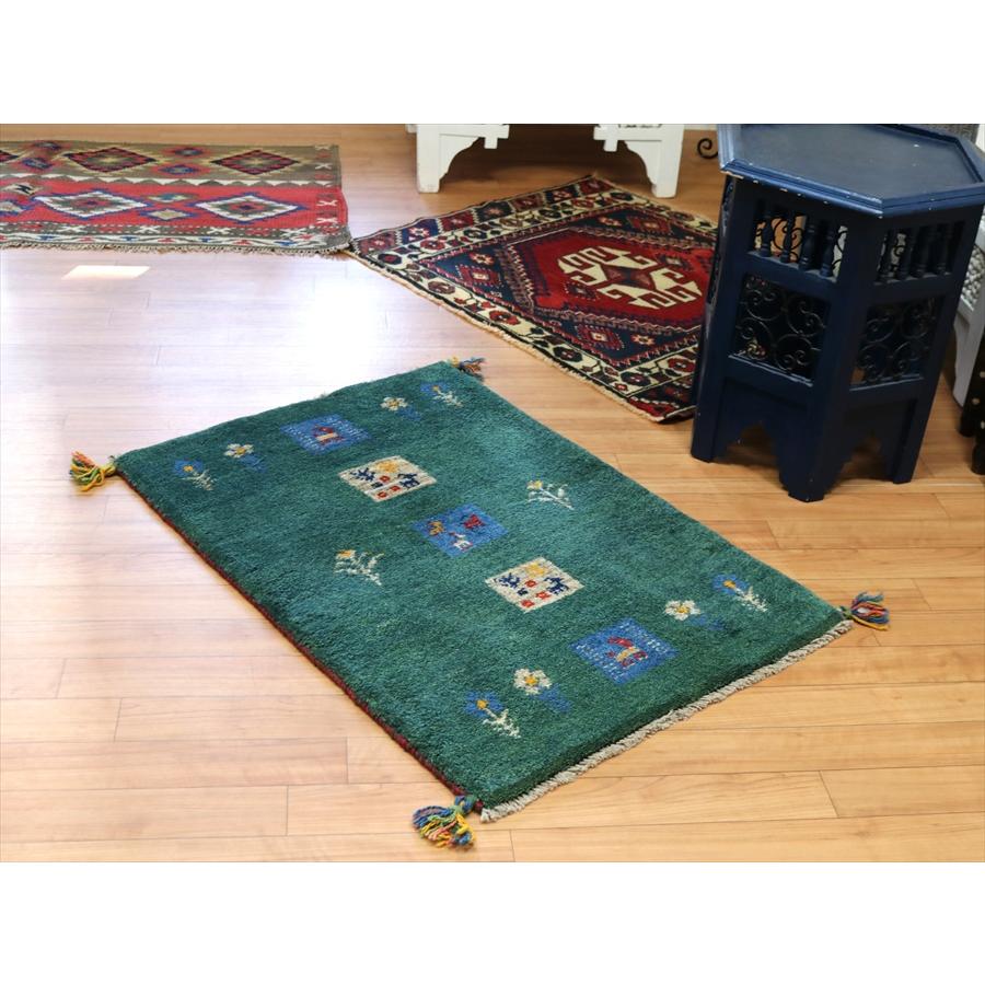 ギャッベ 玄関マットサイズ 88x62cm グリーン | ブランド登録なし | 01