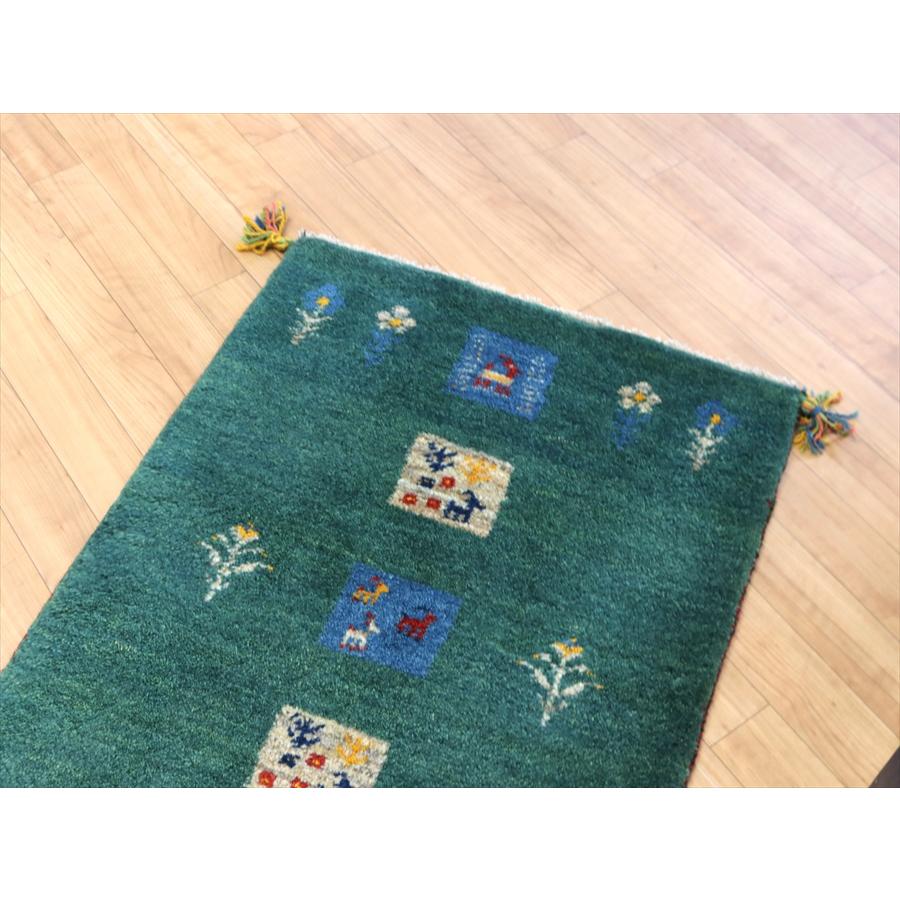 ギャッベ 玄関マットサイズ 88x62cm グリーン | ブランド登録なし | 02