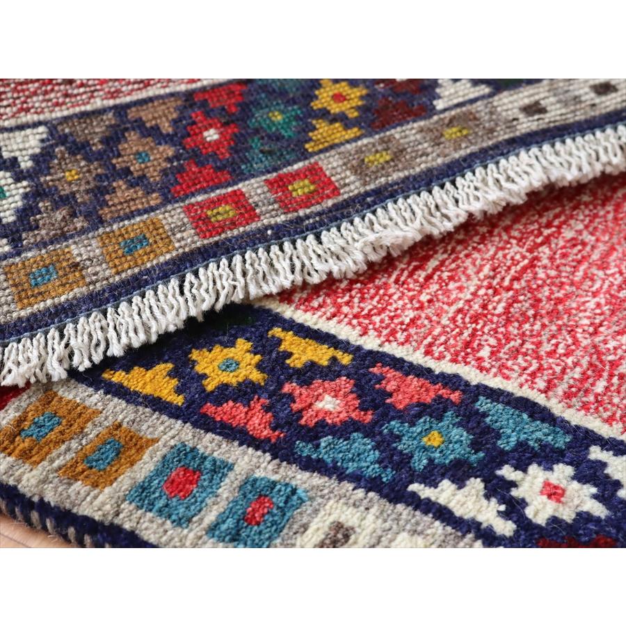 ライオンギャッベ カシュカイ族の手織りラグ 142x101cm 吠えるライオン | ブランド登録なし | 09