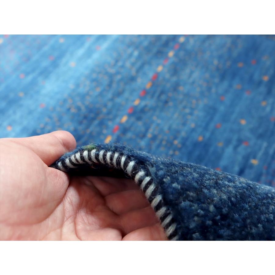 ギャッベ ロリアタシュ 最高級の細かな織り 132x88cm ブルーグラデーション イラン【OUTLET】 | ブランド登録なし | 11