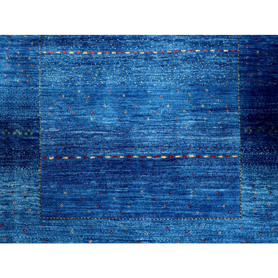 ギャッベ ロリアタシュ 最高級の細かな織り 132x88cm ブルーグラデーション イラン【OUTLET】 | ブランド登録なし | 05