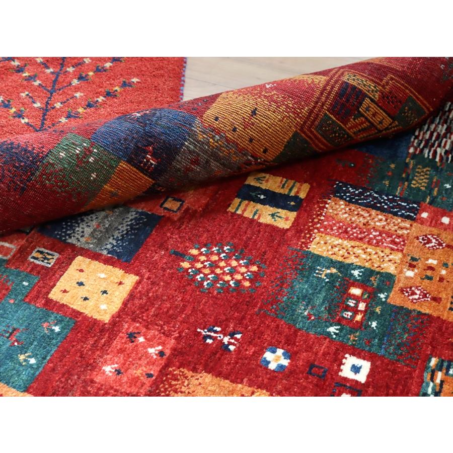 ギャッベ ノウバフト 細かな織り  123x81cm 玄関マット  レッドモザイク | ブランド登録なし | 08