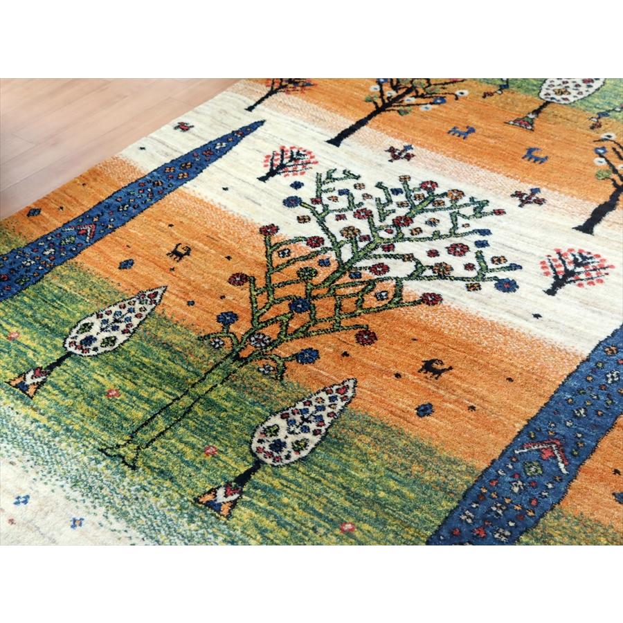 手織りラグ ギャッベ イラン産 180x111cm 花咲く木々 Banafsheh | ブランド登録なし | 02