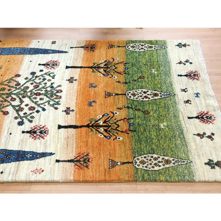 手織りラグ ギャッベ イラン産 180x111cm 花咲く木々 Banafsheh | ブランド登録なし | 04