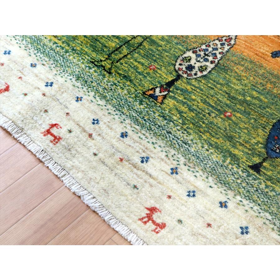 手織りラグ ギャッベ イラン産 180x111cm 花咲く木々 Banafsheh | ブランド登録なし | 06