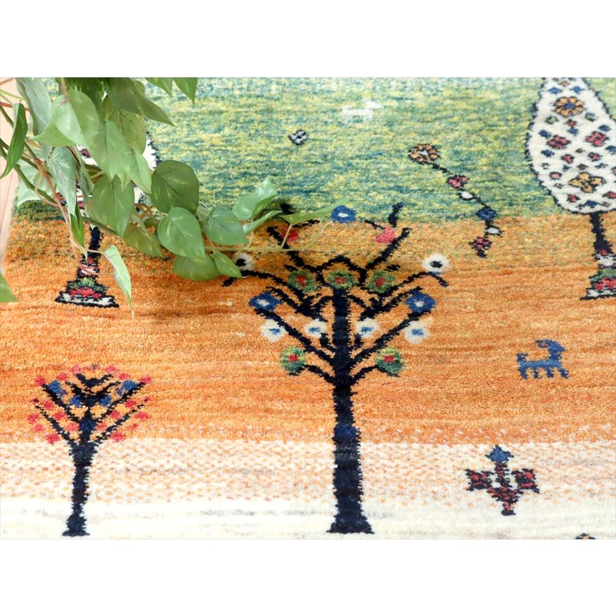 手織りラグ ギャッベ イラン産 180x111cm 花咲く木々 Banafsheh | ブランド登録なし | 08