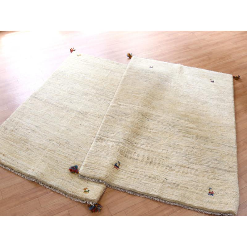 ギャッベ ナチュラルアイボリー 148x99cm アクセントラグサイズ　動物モチーフ | ブランド登録なし | 07