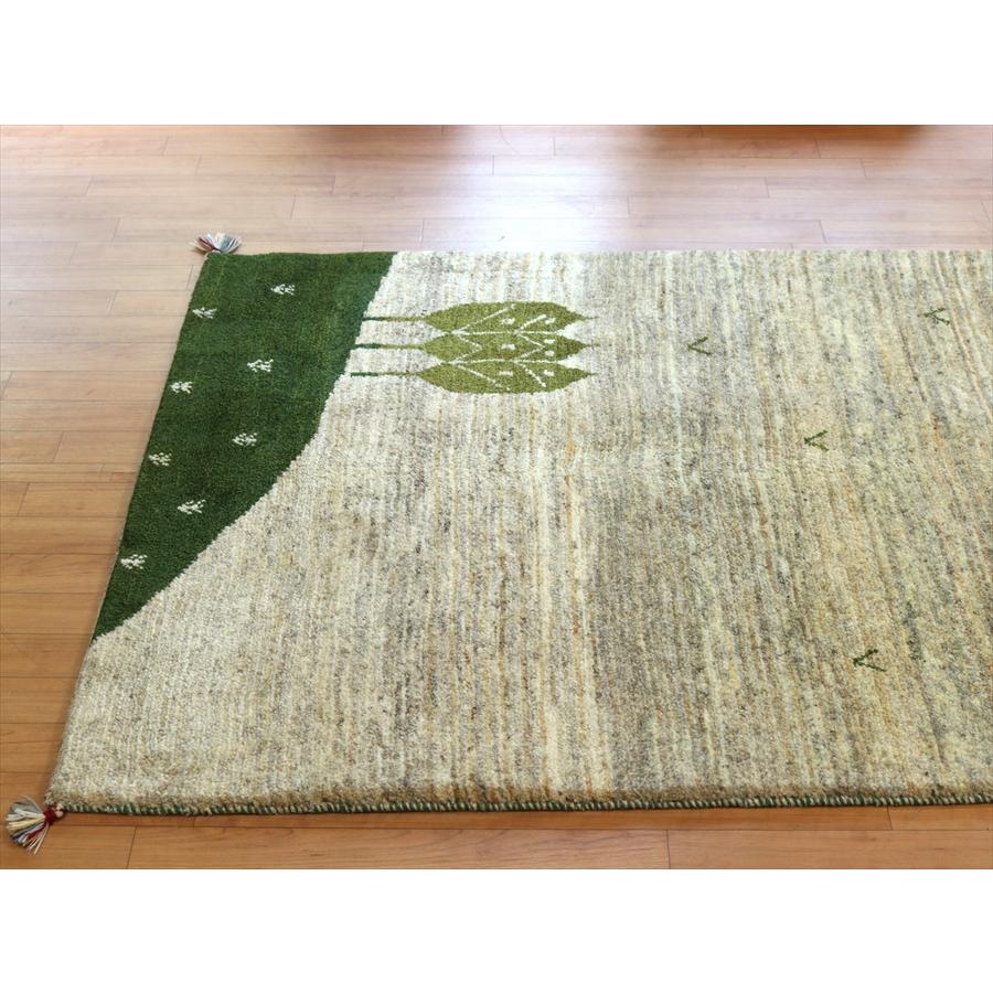 ギャッベ イランの手織りラグ 174x116cm のどかな風景 | ブランド登録なし | 02