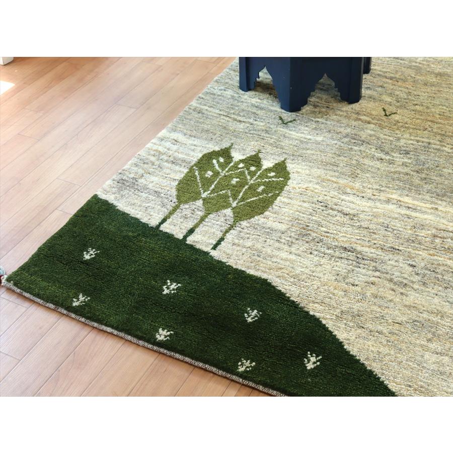 ギャッベ イランの手織りラグ 174x116cm のどかな風景 | ブランド登録なし | 05