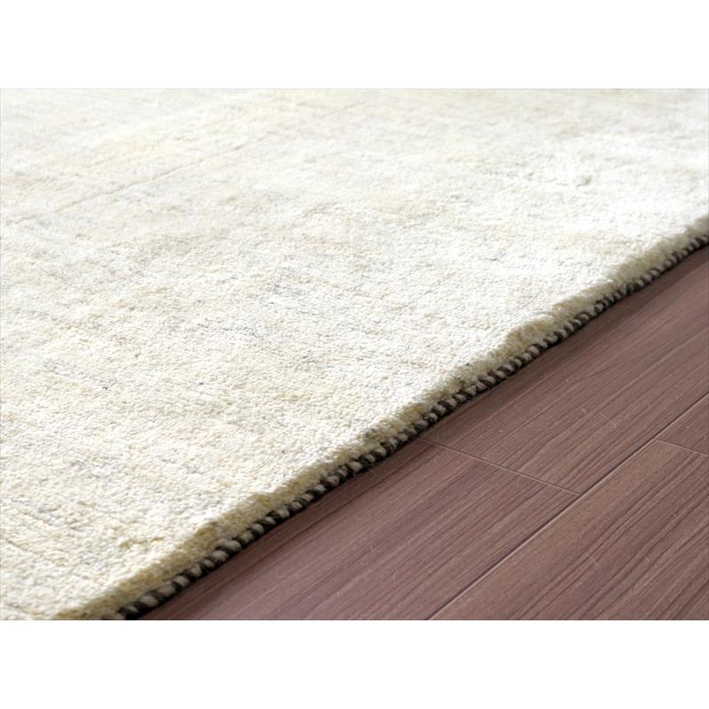 ギャッベ Gabbeh イラン産 手織りラグ 254x190cm ナチュラルアイボリー 毛足の長いふかふかな織り | ブランド登録なし | 08