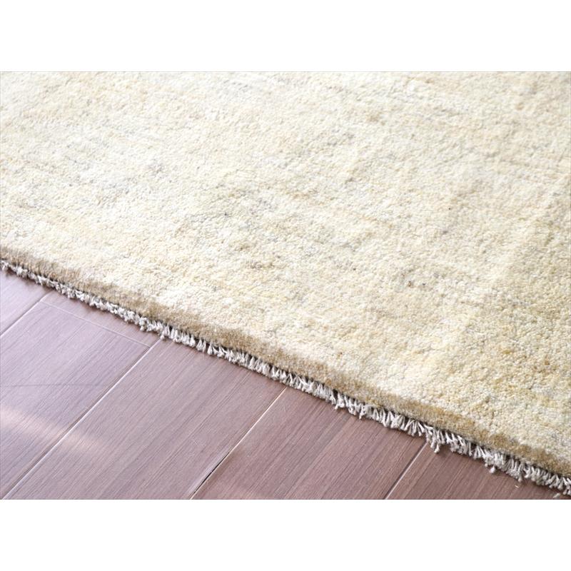ギャッベ Gabbeh イラン産 手織りラグ 254x190cm ナチュラルアイボリー 毛足の長いふかふかな織り | ブランド登録なし | 09