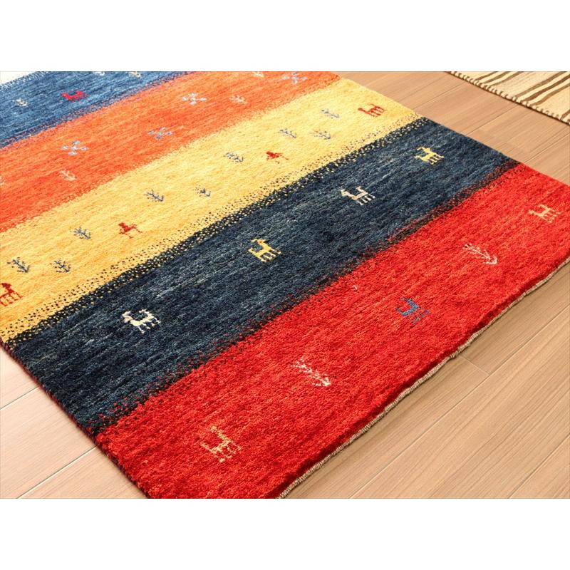 ギャッベ リズバフト　細かな織り 151x105cm ６色のレインボーカラー | ブランド登録なし | 04