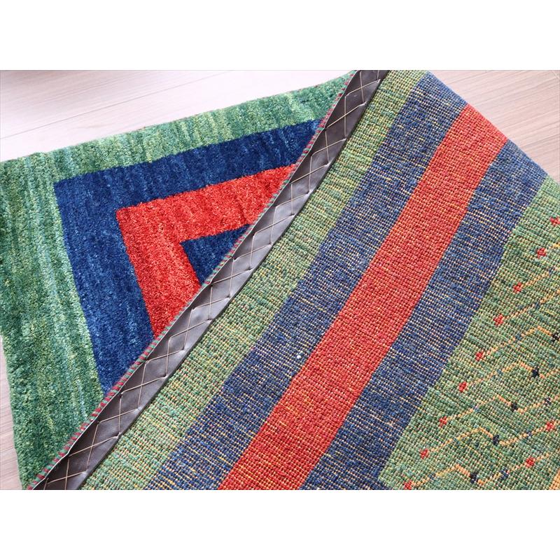 ギャッベ 生命の樹 156x95cm グリーン イランの手織りラグ | ブランド登録なし | 07