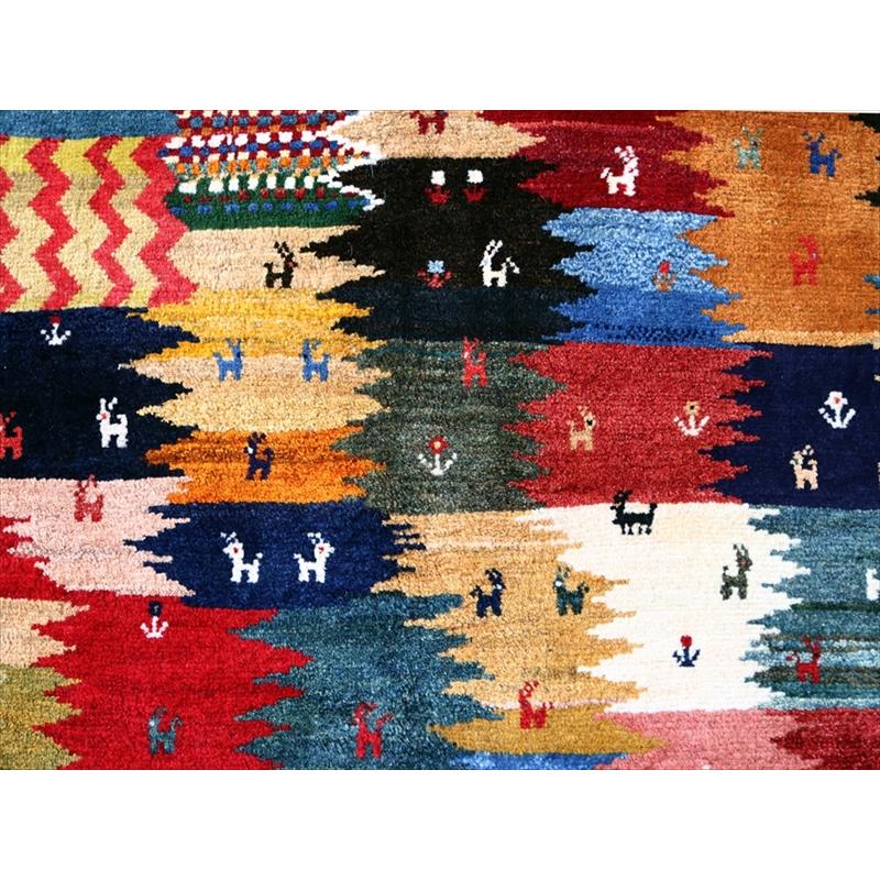 ギャッベ　イラン産 ランドスケープ 239x160cm カシュカイ族の生活風景 | ブランド登録なし | 05