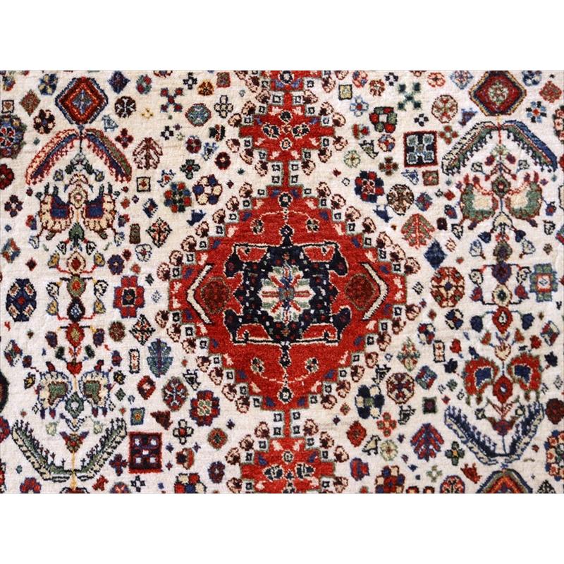 ギャッベ　イラン産 カシュカイ族の手織りラグ  219x153cm 六角メダリオン 細かな織り | ブランド登録なし | 05