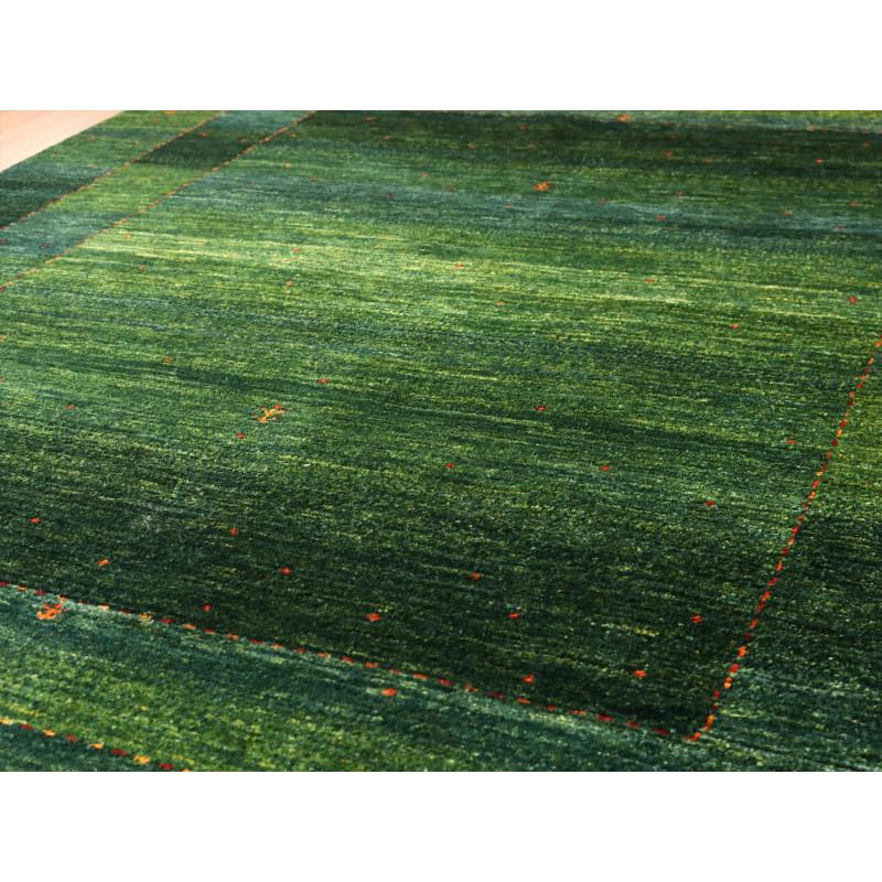 ギャッベ ロリアタシュ 最高級の細かな織り 201x157cm グリーンのグラデーション | ブランド登録なし | 06