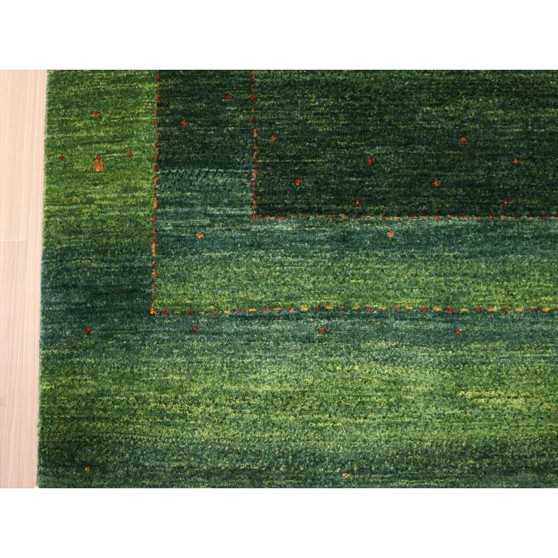 ギャッベ ロリアタシュ 最高級の細かな織り 201x157cm グリーンのグラデーション | ブランド登録なし | 07