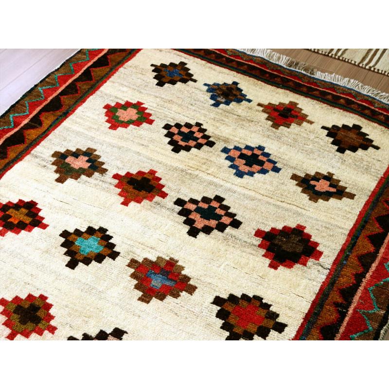 トライバルラグ　部族絨毯 ギャッベ 251x130cm 連なるダイヤ　イラン南部カシュカイ族 | ブランド登録なし | 02