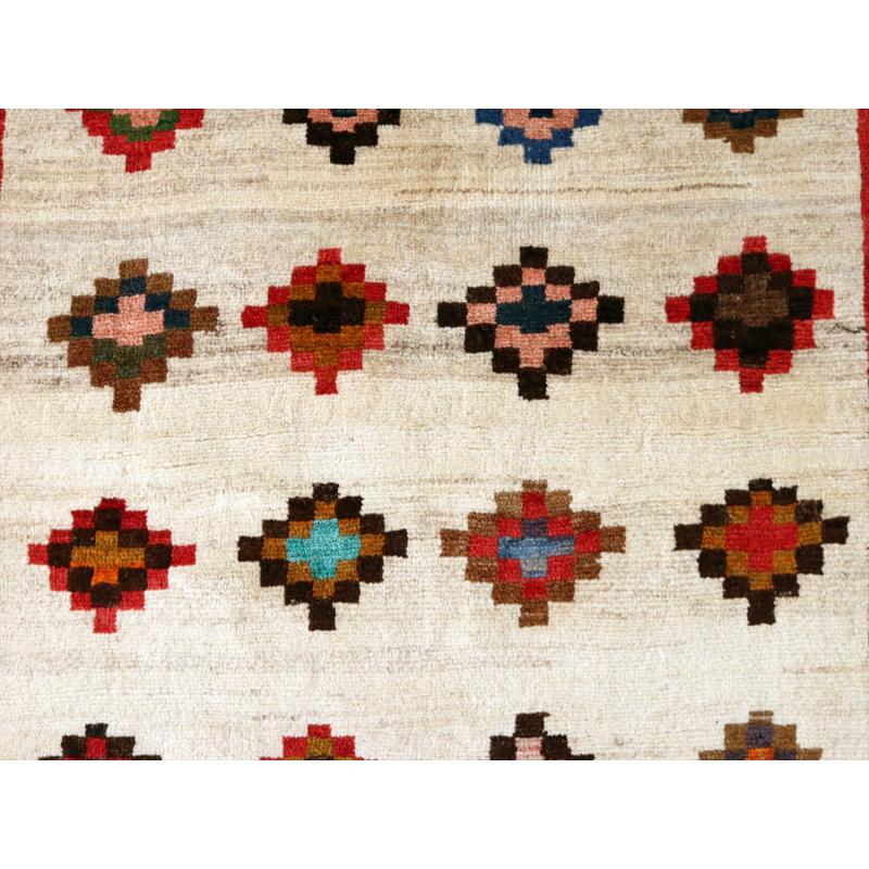 トライバルラグ　部族絨毯 ギャッベ 251x130cm 連なるダイヤ　イラン南部カシュカイ族 | ブランド登録なし | 05