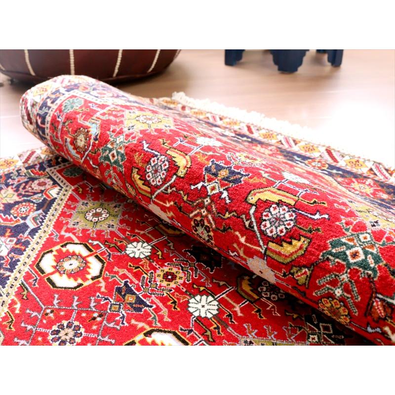 ギャッベ カシュクーリ 部族絨毯 120x82cm レッドの六角メダリオン | ブランド登録なし | 08