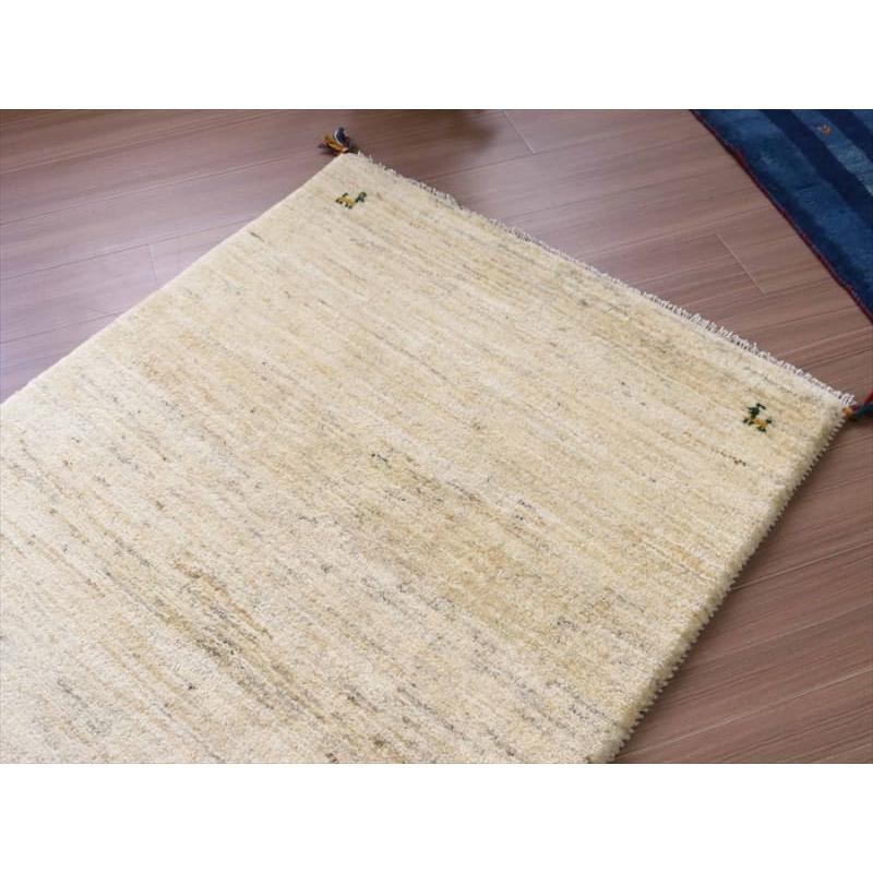 ギャベ ギャッベ イラン産手織り 152x102cm ナチュラルアイボリー | ブランド登録なし | 02