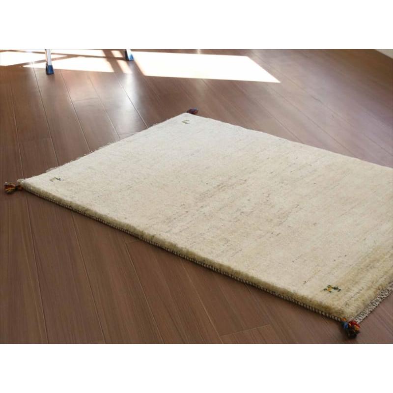 ギャベ ギャッベ イラン産手織り 152x102cm ナチュラルアイボリー | ブランド登録なし | 03