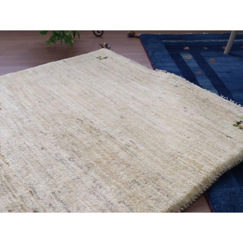 ギャベ ギャッベ イラン産手織り 152x102cm ナチュラルアイボリー | ブランド登録なし | 04