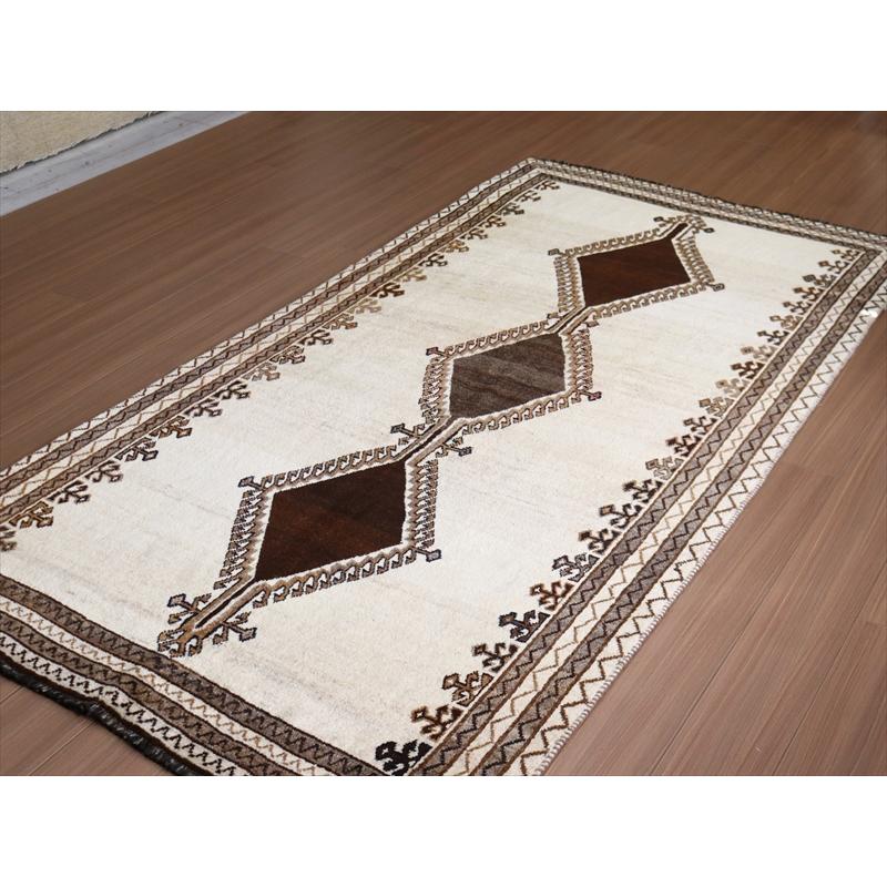 部族絨毯　トライバルラグ　カシュカイ族 247x125cm 入り組んだ爪を持つ大きな3つのメダリオン | ブランド登録なし | 10