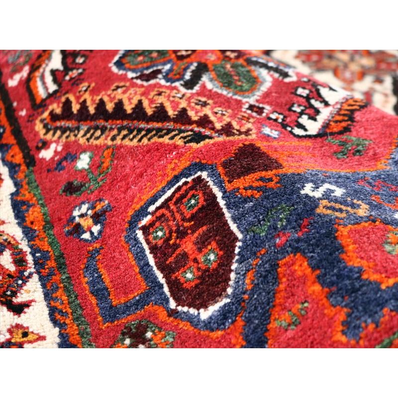 オールドギャッベ　トライバルラグ 175x121cm サーベルを持った顔のあるライオン | ブランド登録なし | 16