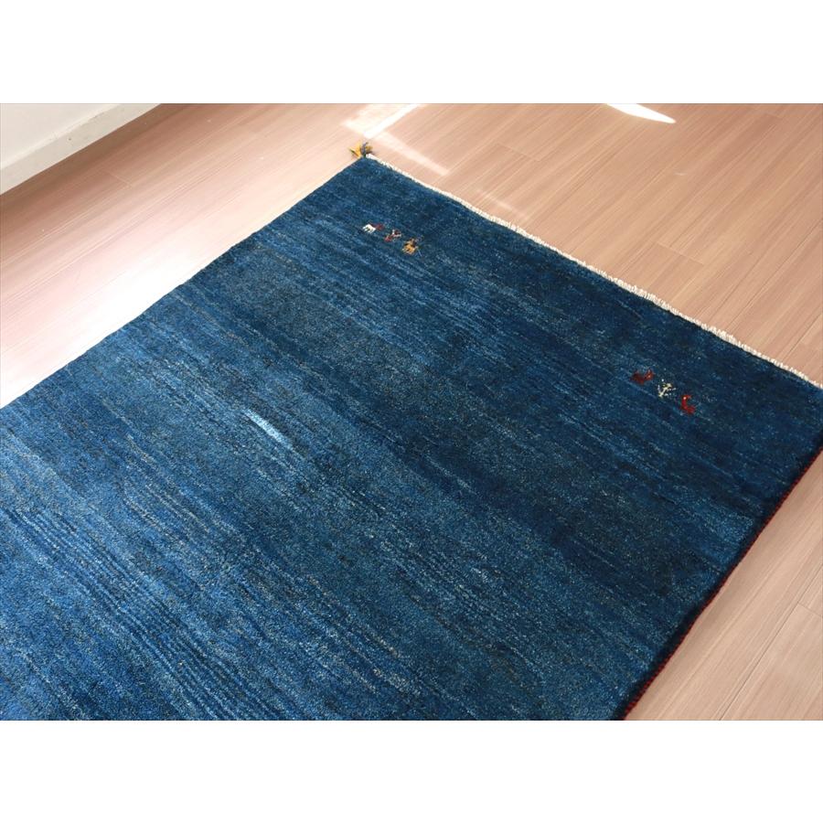ギャッベ 手織りラグ イラン産絨毯 200x152cm ネイビーブルー　グラデーション　シンプル | ブランド登録なし | 10