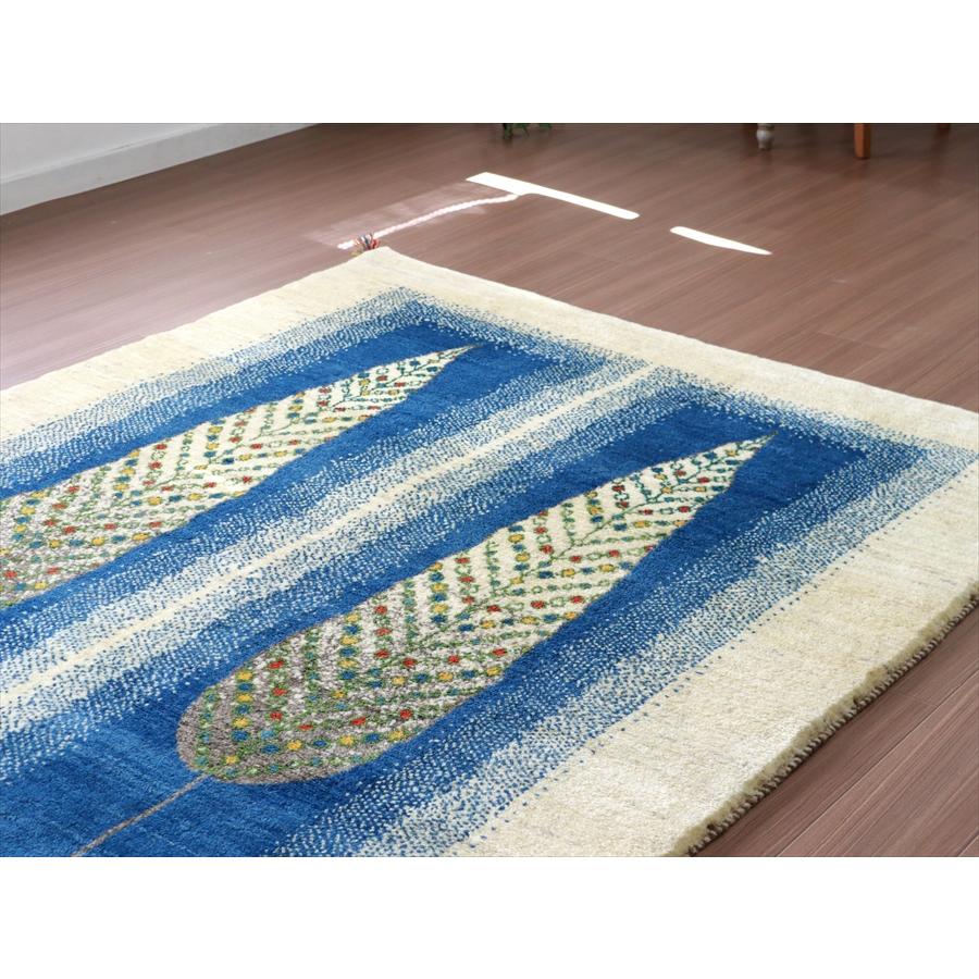 ギャッベ 手織りラグ イラン産絨毯 207x157cm 背の高い２本のイトスギの木 | ブランド登録なし | 02