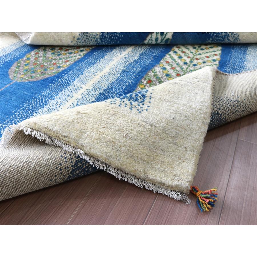 ギャッベ 手織りラグ イラン産絨毯 207x157cm 背の高い２本のイトスギの木 | ブランド登録なし | 09