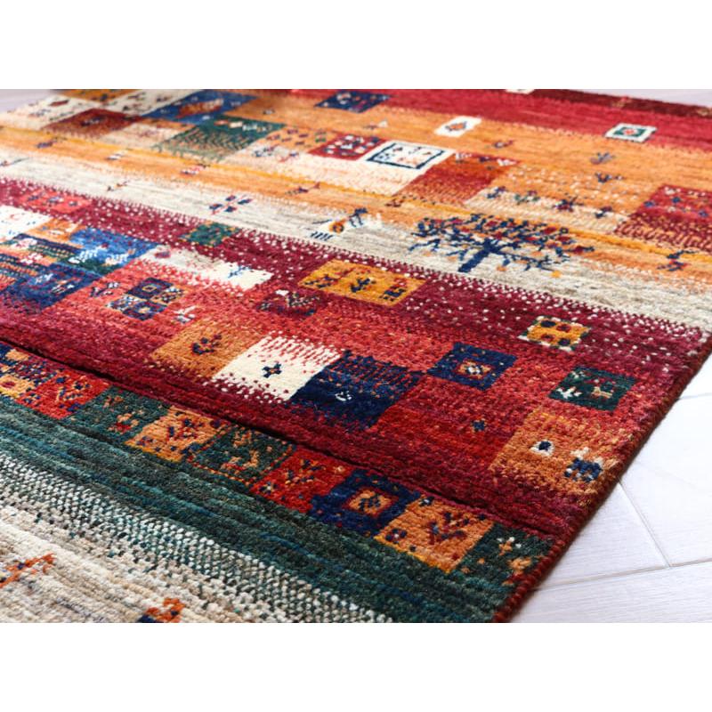 ギャッベ ノウバフト Gabbeh Nowbaft 138x95cm レッド　モザイクタイル | ブランド登録なし | 10